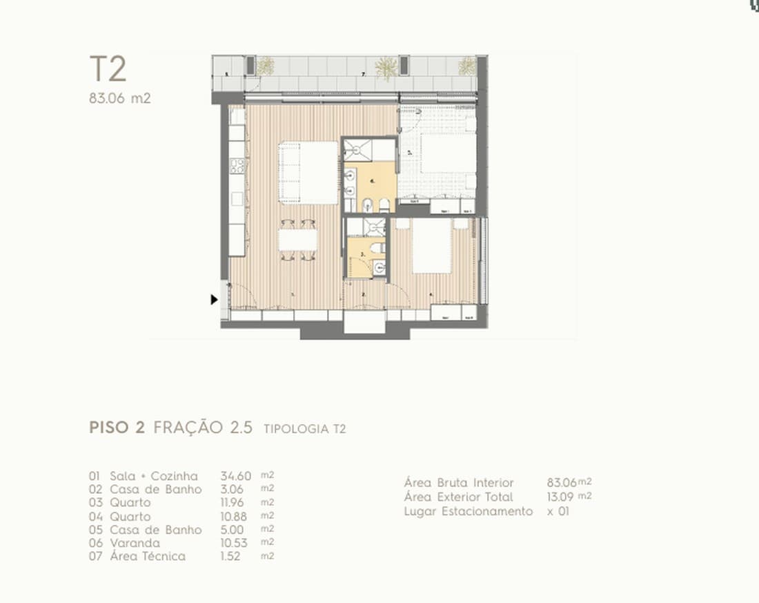 Planta T2 E